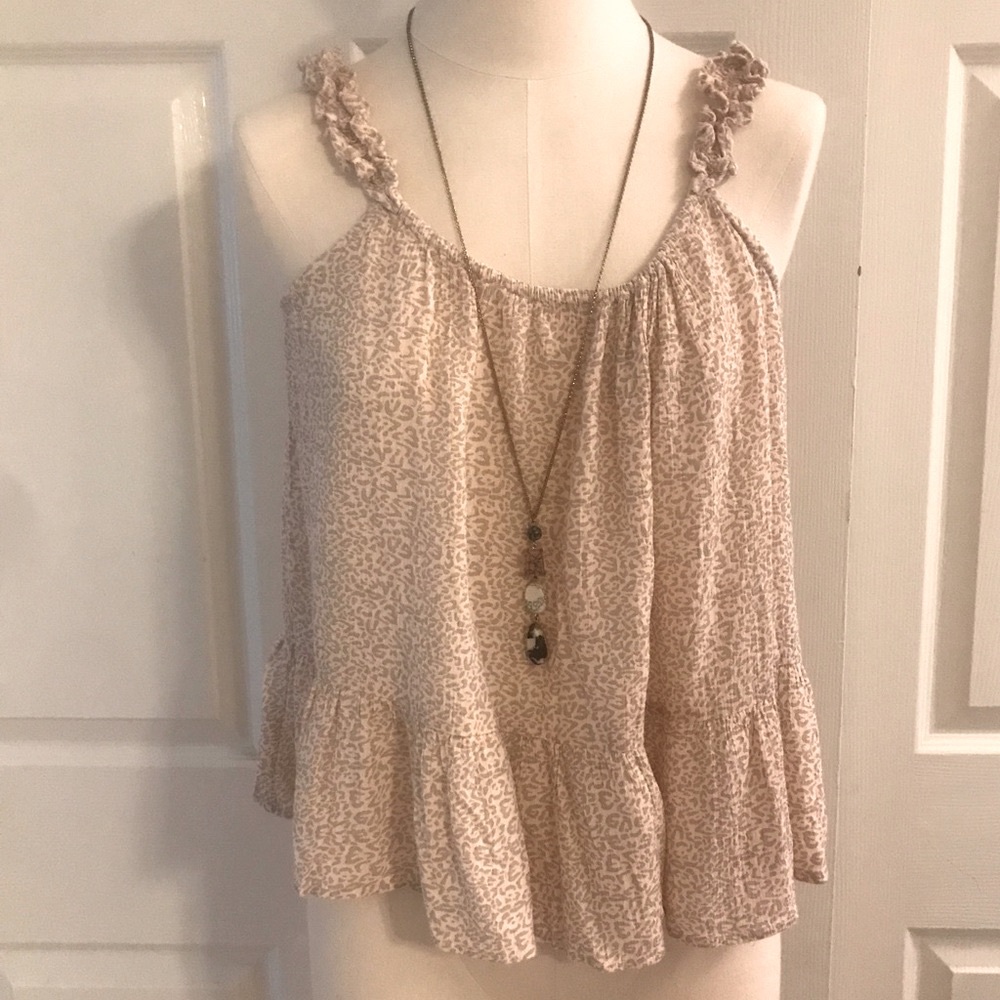 Sim & Sam 🌸 Tank style Top that flows SO PRETTY! Vintage,Boho SZ:Medium